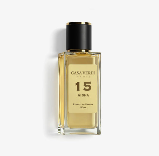 Aisha – Extrait de Parfum N°15 par Casa Verdi : L’élégance au féminin -50ml
